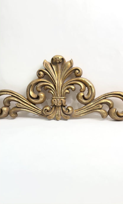 Vintage Gold Fleur di Lis Pediment