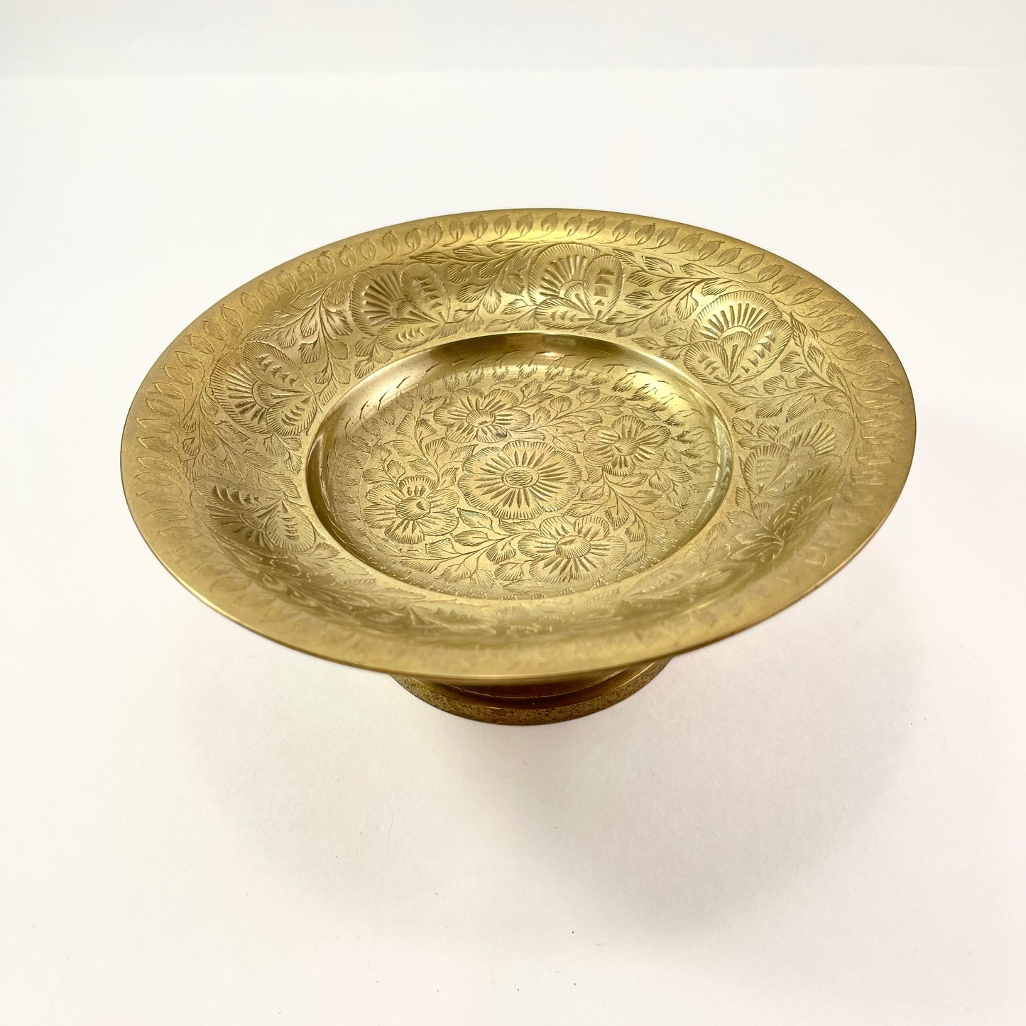 Vintage Brass Small Footed Bowl or Compote for Brass Collection